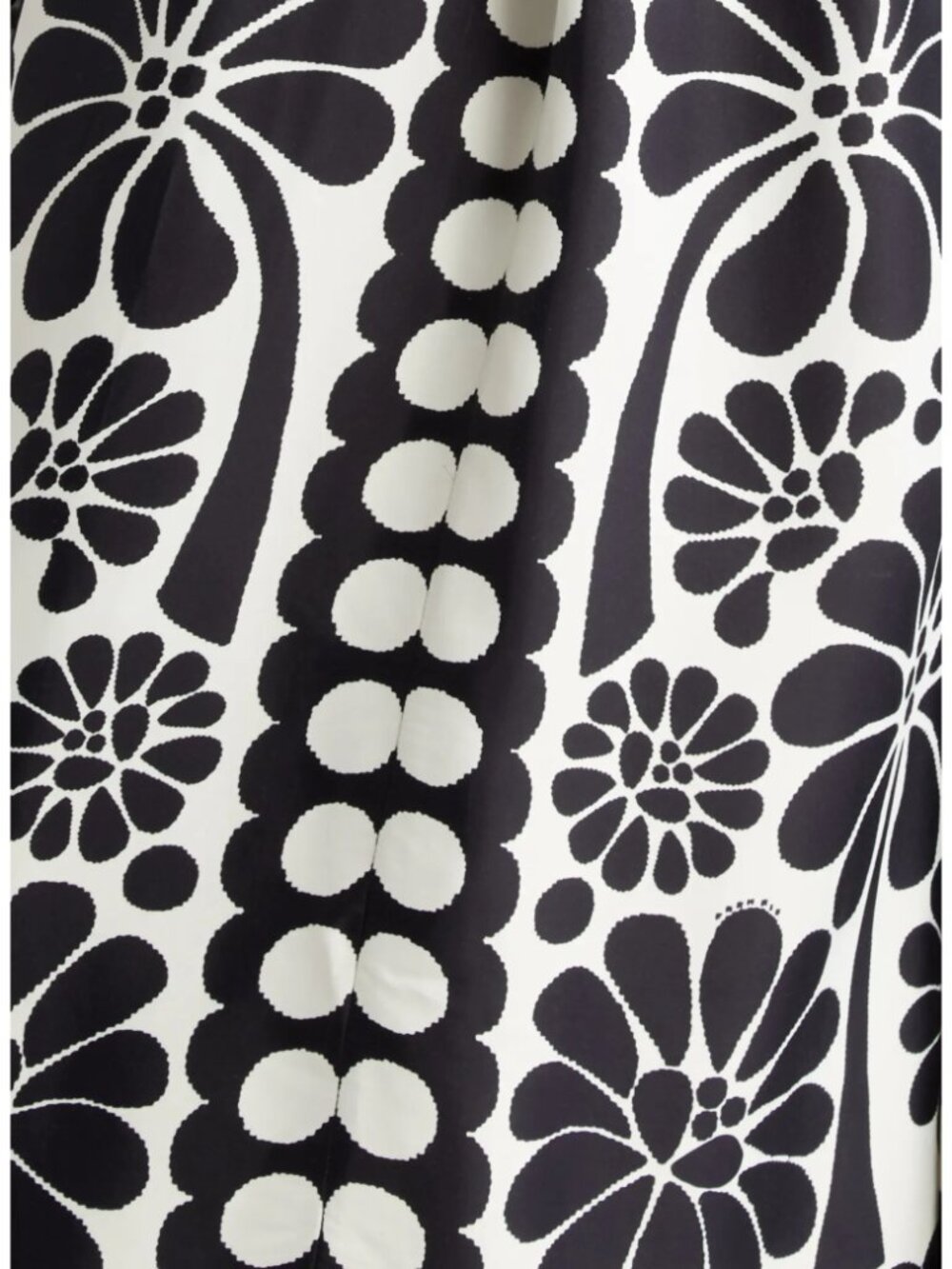 FARM Rio - Palermo Long Sleeve Belted Midi Shirtdress, black & white print, XXS - Picture 6 of 12
